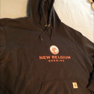 Men’s Carhartt pull over hoodie New Belgium